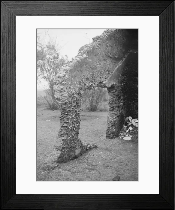Framed Print : Tabby construction, ruins of supposed Spanish mission, St. Marys, Georgia, 1936. Creator: Walker Evans