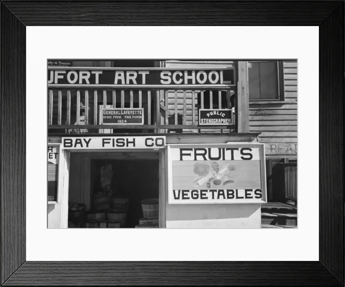 Framed Print : Fruit sign, Beaufort, South Carolina, 1936. Creator: Walker Evans Framed Print : Fruit sign, Beaufort, South Carolina, 1936. Creator: Walker Evans