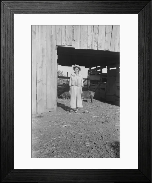 Framed Print : Dora Mae Tengle, Hale County, Alabama, 1936. Creator: Walker Evans Framed Print : Dora Mae Tengle, Hale County, Alabama, 1936. Creator: Walker Evans