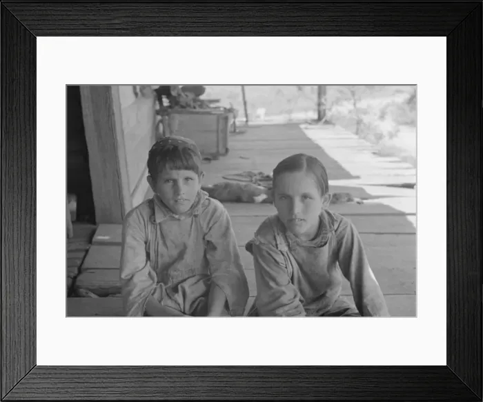 Framed Print : Tengle boys, Hale County, Alabama, 1936. Creator: Walker Evans Framed Print : Tengle boys, Hale County, Alabama, 1936. Creator: Walker Evans