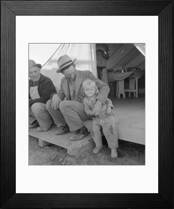 Framed Print : FSA migratory labor camp, Brawley, California, 1939. Creator: Dorothea Lange Framed Print : FSA migratory labor camp, Brawley, California, 1939. Creator: Dorothea Lange