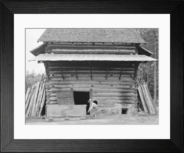 Framed Print : Tobacco barn ready for putting in, Person County, North Carolina, 1939. Creator: Dorothea Lange Framed Print : Tobacco barn ready for putting in, Person County, North Carolina, 1939. Creator: Dorothea Lange