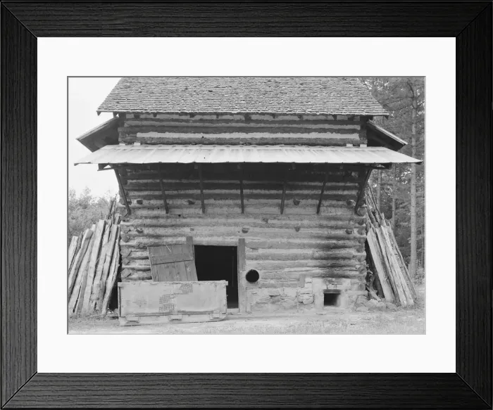 Framed Print : Tobacco barn ready for putting in, Person County, North Carolina, 1939. Creator: Dorothea Lange