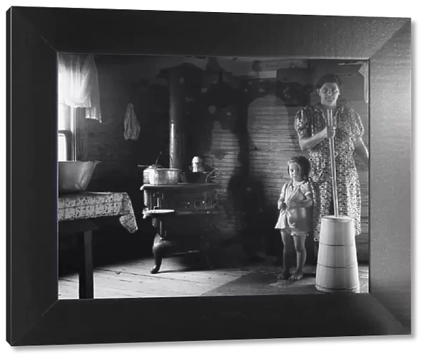 Corner of kitchen, home of tobacco sharecropper, Person County, North Carolina, 1939. Creator: Dorothea Lange