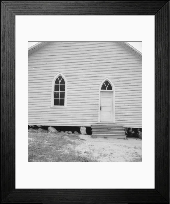 Framed Print : Negro Baptist church, Person County, North Carolina, 1939. Creator: Dorothea Lange Framed Print : Negro Baptist church, Person County, North Carolina, 1939. Creator: Dorothea Lange