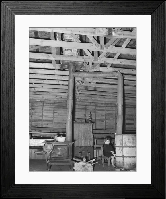 Framed Print : Stoves in former country church now used as residence, near Laurel, Mississippi, 1939. Creator: Dorothea Lange Framed Print : Stoves in former country church now used as residence, near Laurel, Mississippi, 1939. Creator: Dorothea Lange
