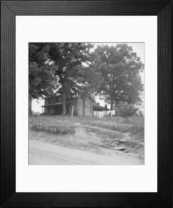 Framed Print : The one-and-a-half story part of this house was... Person County, North Carolina, 1939. Creator: Dorothea Lange Framed Print : The one-and-a-half story part of this house was... Person County, North Carolina, 1939. Creator: Dorothea Lange