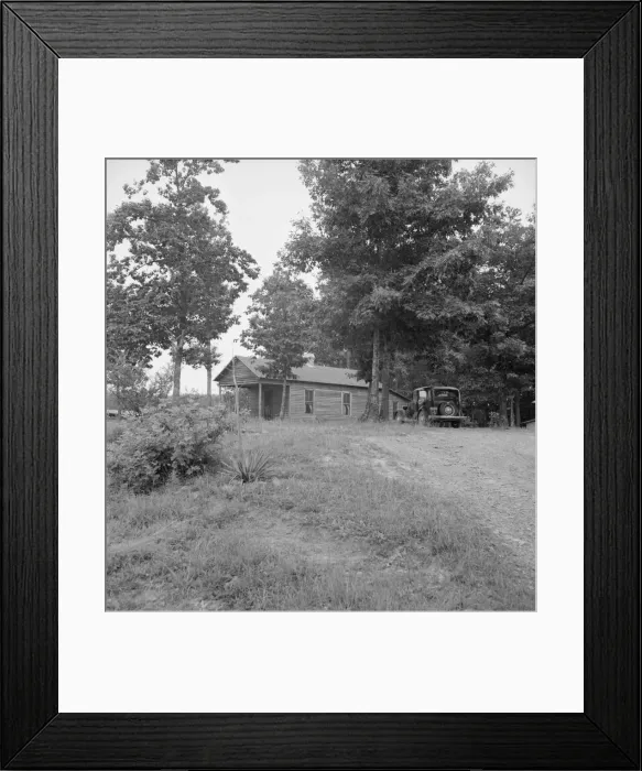 Framed Print : A shotgun'weatherboard house built in 1925, Person County, North Carolina, 1939. Creator: Dorothea Lange Framed Print : A shotgun'weatherboard house built in 1925, Person County, North Carolina, 1939. Creator: Dorothea Lange