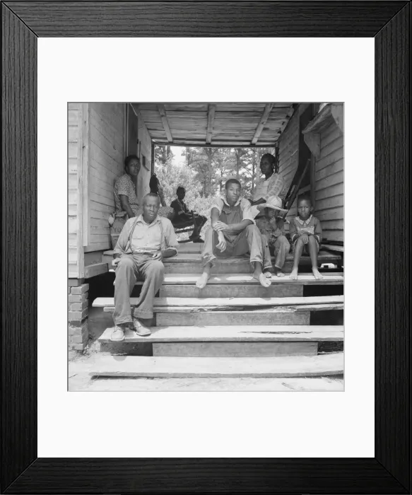 Framed Print : Zollie Lyon, Negro sharecropper, home from the field for dinner... Wake County, North Carolina, 193 Creator: Dorothea Lange Framed Print : Zollie Lyon, Negro sharecropper, home from the field for dinner... Wake County, North Carolina, 193 Creator: Dorothea Lange