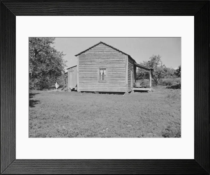 Framed Print : Bud Fields home, Hale County, Alabama, 1936. Creator: Walker Evans Framed Print : Bud Fields home, Hale County, Alabama, 1936. Creator: Walker Evans