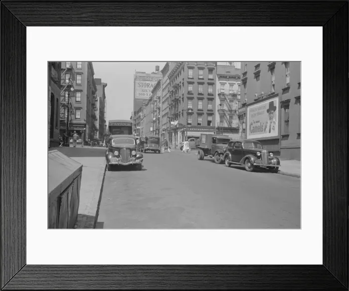 Framed Print : Possibly: 61st Street between 1st and 3rd Avenues, New York, 1938. Creator: Walker Evans Framed Print : Possibly: 61st Street between 1st and 3rd Avenues, New York, 1938. Creator: Walker Evans