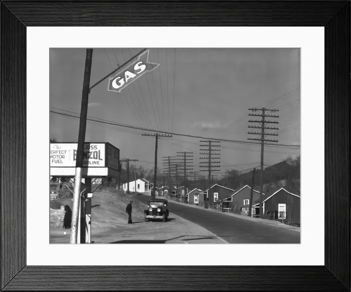 Framed Print : Alabama miners houses near Birmingham, Alabama, 1935. Creator: Walker Evans Framed Print : Alabama miners houses near Birmingham, Alabama, 1935. Creator: Walker Evans