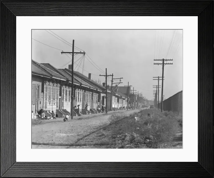 Framed Print : New Orleans Negro street, Louisiana, 1935. Creator: Walker Evans Framed Print : New Orleans Negro street, Louisiana, 1935. Creator: Walker Evans