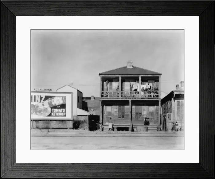 Framed Print : Negro house in New Orleans, Louisiana, 1936. Creator: Walker Evans Framed Print : Negro house in New Orleans, Louisiana, 1936. Creator: Walker Evans