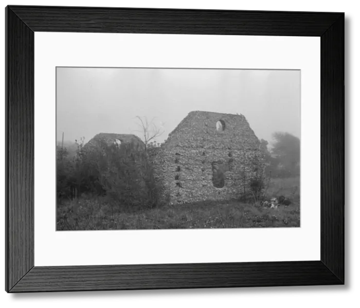 Framed Print : Ruins of supposed Spanish mission, Georgia, 1936. Creator: Walker Evans Framed Print : Ruins of supposed Spanish mission, Georgia, 1936. Creator: Walker Evans
