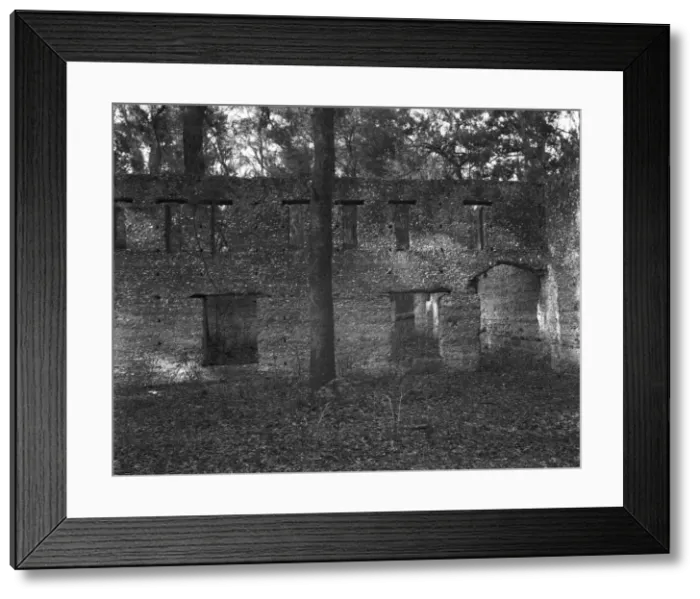 Framed Print : Tabby construction, ruins of supposed Spanish mission, St. Marys, Georgia, 1936. Creator: Walker Evans Framed Print : Tabby construction, ruins of supposed Spanish mission, St. Marys, Georgia, 1936. Creator: Walker Evans