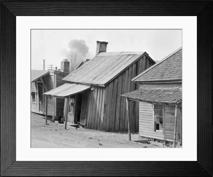Framed Print : Negro houses, Mississippi, 1936. Creator: Walker Evans Framed Print : Negro houses, Mississippi, 1936. Creator: Walker Evans