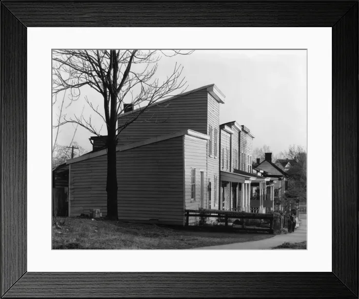 Framed Print : Frame house, Fredericksburg, Virginia, 1936. Creator: Walker Evans Framed Print : Frame house, Fredericksburg, Virginia, 1936. Creator: Walker Evans