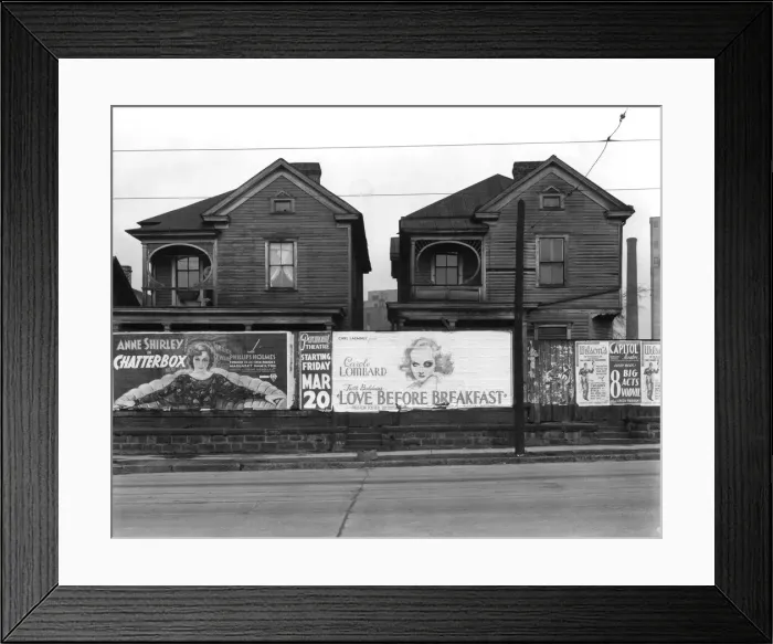Framed Print : Houses, Atlanta, Georgia, 1936. Creator: Walker Evans