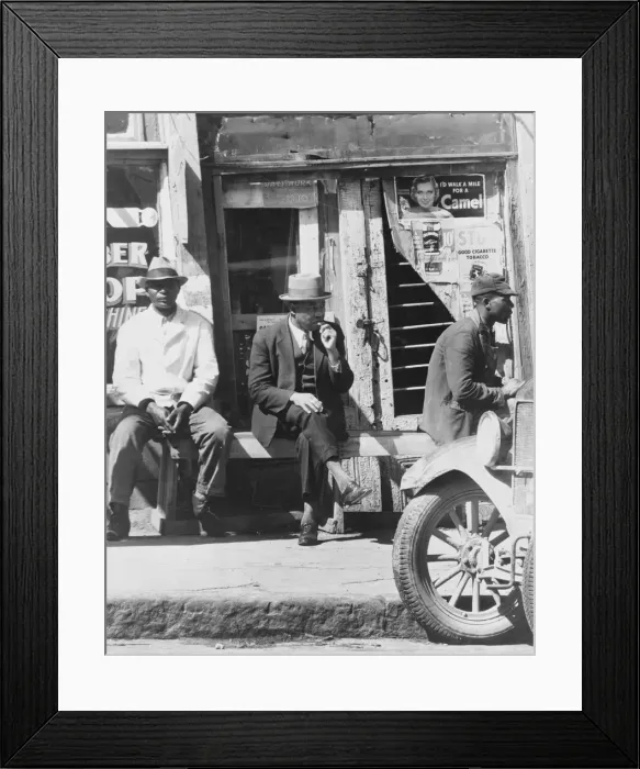 Framed Print : Vicksburg, Mississippi, Negroes, 1936. Creator: Walker Evans