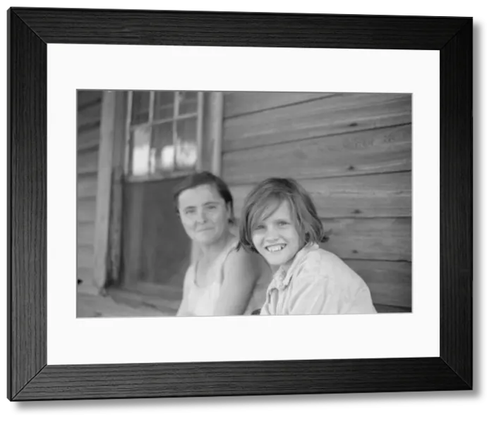 Framed Print : Elizabeth and Ida Ruth Tengle, Hale County, Alabama, 1936. Creator: Walker Evans Framed Print : Elizabeth and Ida Ruth Tengle, Hale County, Alabama, 1936. Creator: Walker Evans