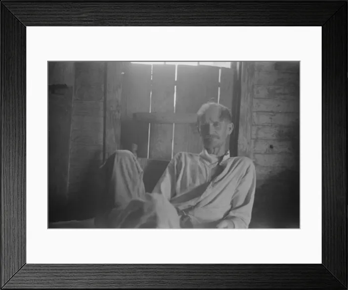 Framed Print : Bud Fields, Hale County, Alabama, 1936. Creator: Walker Evans Framed Print : Bud Fields, Hale County, Alabama, 1936. Creator: Walker Evans