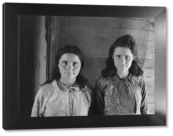 Elizabeth and Dora Mae Tengle, Hale County, Alabama, 1936. Creator: Walker Evans
