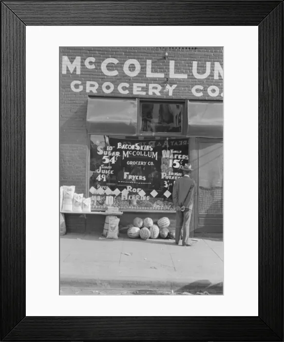 Framed Print : Storefront, Greensboro, Alabama, 1936. Creator: Walker Evans Framed Print : Storefront, Greensboro, Alabama, 1936. Creator: Walker Evans