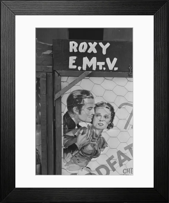 Framed Print : Movie poster, vicinity of Moundsville, Alabama, 1936. Creator: Walker Evans Framed Print : Movie poster, vicinity of Moundsville, Alabama, 1936. Creator: Walker Evans