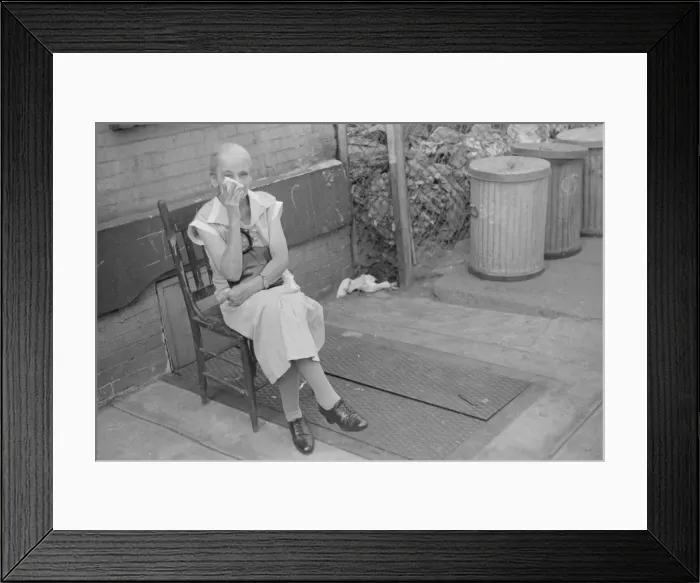 Framed Print : A tenant, 61st Street between 1st and 3rd Avenues, New York, 1938. Creator: Walker Evans Framed Print : A tenant, 61st Street between 1st and 3rd Avenues, New York, 1938. Creator: Walker Evans