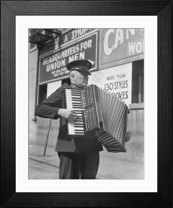 Framed Print : Solo, Salvation Army, San Francisco, California, 1939. Creator: Dorothea Lange Framed Print : Solo, Salvation Army, San Francisco, California, 1939. Creator: Dorothea Lange