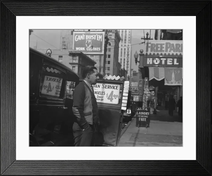 Framed Print : In the neighborhood where the Salvation Army operates, San Francisco, California, 1939. Creator: Dorothea Lange Framed Print : In the neighborhood where the Salvation Army operates, San Francisco, California, 1939. Creator: Dorothea Lange