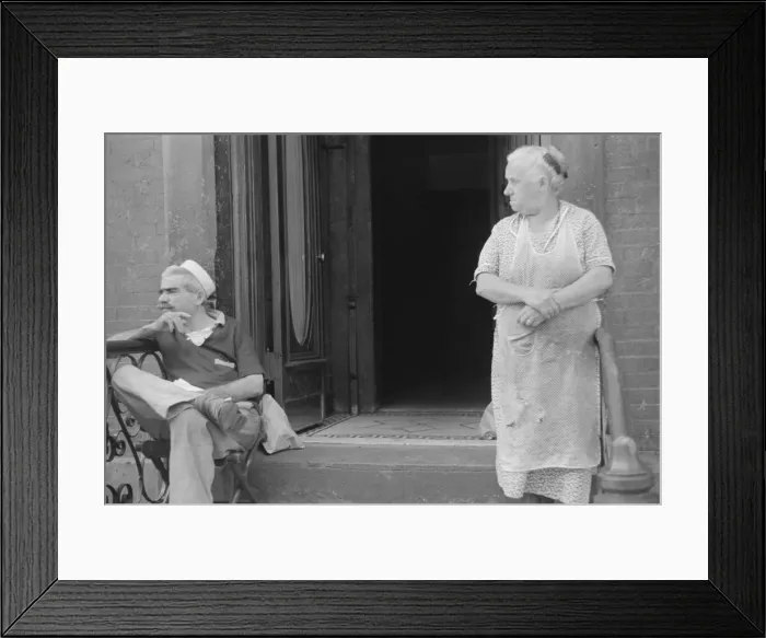 Framed Print : Tenants, 61st Street between 1st and 3rd Avenues, New York, 1938. Creator: Walker Evans Framed Print : Tenants, 61st Street between 1st and 3rd Avenues, New York, 1938. Creator: Walker Evans
