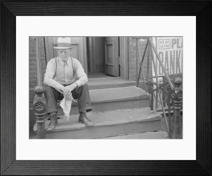 Framed Print : A tenant, 61st Street between 1st and 3rd Avenues, New York, 1938. Creator: Walker Evans Framed Print : A tenant, 61st Street between 1st and 3rd Avenues, New York, 1938. Creator: Walker Evans