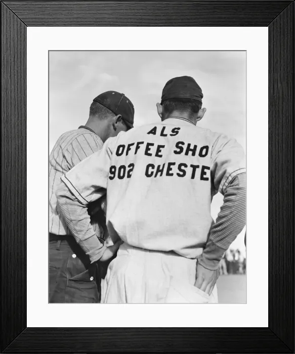 Framed Print : Watching ball game, Shafter migrant camp, California, 1938. Creator: Dorothea Lange Framed Print : Watching ball game, Shafter migrant camp, California, 1938. Creator: Dorothea Lange