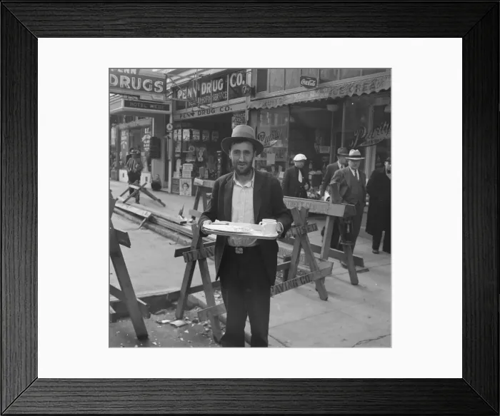 Framed Print : In the neighborhood where the Salvation Army operates, Salvation Army, San Francisco, CA, 1939. Creator: Dorothea Lange Framed Print : In the neighborhood where the Salvation Army operates, Salvation Army, San Francisco, CA, 1939. Creator: Dorothea Lange