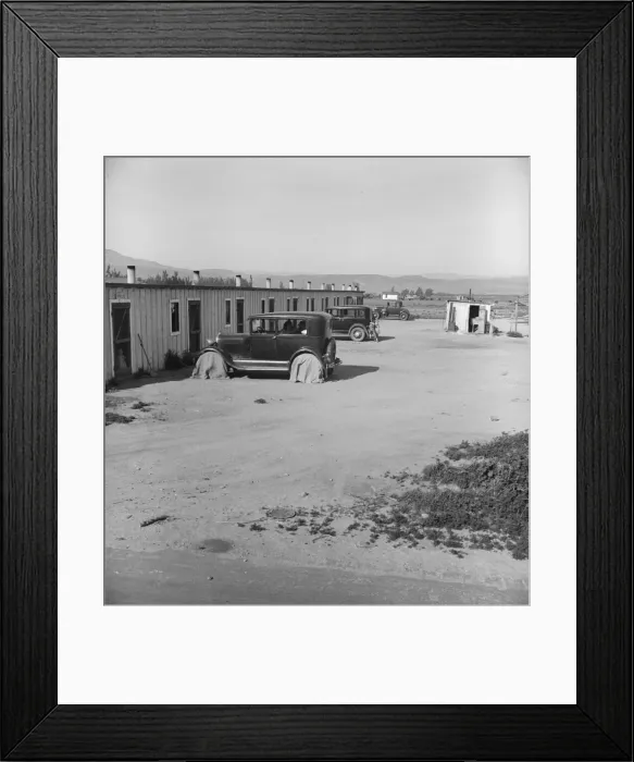 Framed Print : Arkansawyers auto camp, Greenfield, Salinas Valley, California, 1939. Creator: Dorothea Lange Framed Print : Arkansawyers auto camp, Greenfield, Salinas Valley, California, 1939. Creator: Dorothea Lange