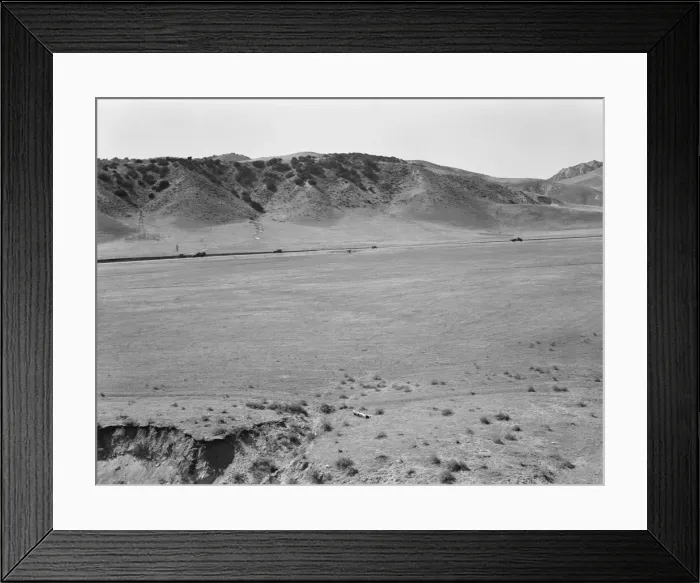 Framed Print : U. S. 99 on ridge over Tehachapi Mountains, 1939. Creator: Dorothea Lange Framed Print : U. S. 99 on ridge over Tehachapi Mountains, 1939. Creator: Dorothea Lange