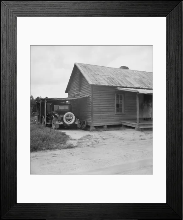 Framed Print : Possibly: Two tobacco tenant mothers (related) with... children, Wake County, North Carolina, 1939. Creator: Dorothea Lange Framed Print : Possibly: Two tobacco tenant mothers (related) with... children, Wake County, North Carolina, 1939. Creator: Dorothea Lange