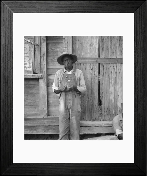 Framed Print : Tenant farmer, Chatham County, North Carolina, 1939. Creator: Dorothea Lange
