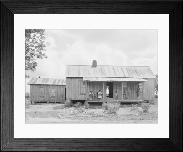 Framed Print : Possibly: House of Negro tenant family, Pittsboro, North Carolina, 1939. Creator: Dorothea Lange Framed Print : Possibly: House of Negro tenant family, Pittsboro, North Carolina, 1939. Creator: Dorothea Lange