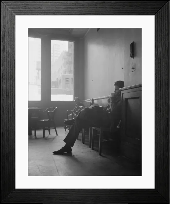 Framed Print : Spectators in committee room during session of Chicago board of aldermen, Chicago, Illinois, 1939. Creator: Dorothea Lange Framed Print : Spectators in committee room during session of Chicago board of aldermen, Chicago, Illinois, 1939. Creator: Dorothea Lange