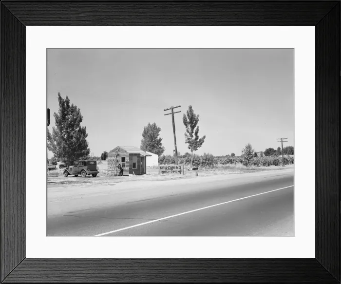 Framed Print : Between Tulare and Fresno, California, 1939. Creator: Dorothea Lange Framed Print : Between Tulare and Fresno, California, 1939. Creator: Dorothea Lange