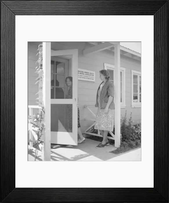Framed Print : FSA camp for migratory agricultural workers, Farmersville, Tulare County, California, 1939 Creator: Dorothea Lange Framed Print : FSA camp for migratory agricultural workers, Farmersville, Tulare County, California, 1939 Creator: Dorothea Lange
