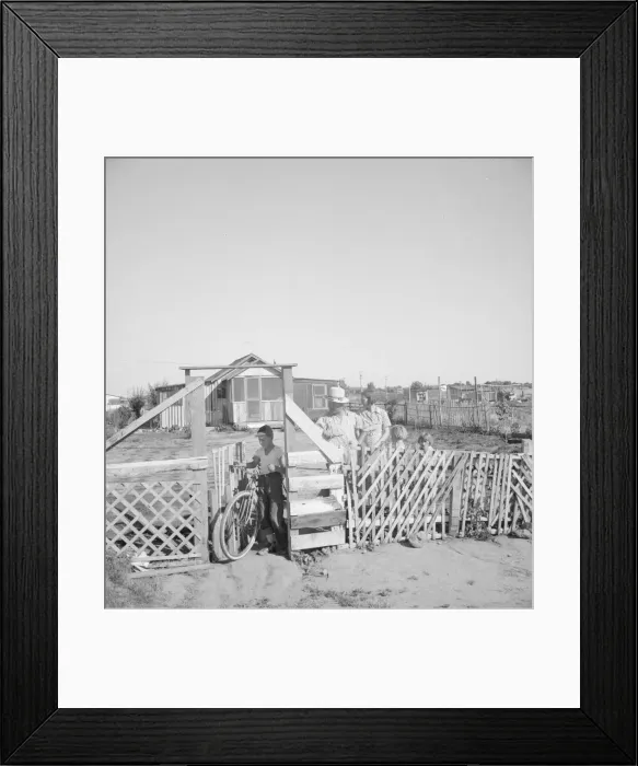 Framed Print : Family from Oklahoma; have been in California for 6 years... near Fresno, California, 1939 Creator: Dorothea Lange Framed Print : Family from Oklahoma; have been in California for 6 years... near Fresno, California, 1939 Creator: Dorothea Lange