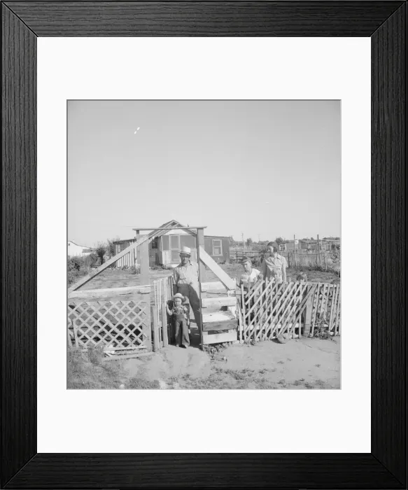 Framed Print : Family from Oklahoma; have been in California for 6 year... near Fresno, California, 1939 Creator: Dorothea Lange Framed Print : Family from Oklahoma; have been in California for 6 year... near Fresno, California, 1939 Creator: Dorothea Lange