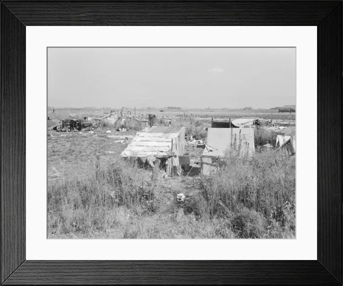 Framed Print : Potato pickers camp, Tulelake, Siskiyou County, California, 1939. Creator: Dorothea Lange Framed Print : Potato pickers camp, Tulelake, Siskiyou County, California, 1939. Creator: Dorothea Lange