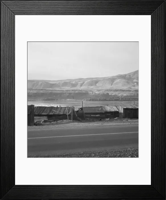 Framed Print : Yakima Indian valley on the Columbia River... Celilo, Wasco County, Oregon, 1939. Creator: Dorothea Lange Framed Print : Yakima Indian valley on the Columbia River... Celilo, Wasco County, Oregon, 1939. Creator: Dorothea Lange