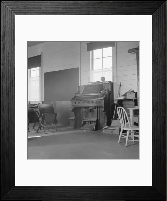 Framed Print : 8: 45 a. m. interior of the eastern Oregon one-room county school, Baker County, Oregon, 1939. Creator: Dorothea Lange Framed Print : 8: 45 a. m. interior of the eastern Oregon one-room county school, Baker County, Oregon, 1939. Creator: Dorothea Lange