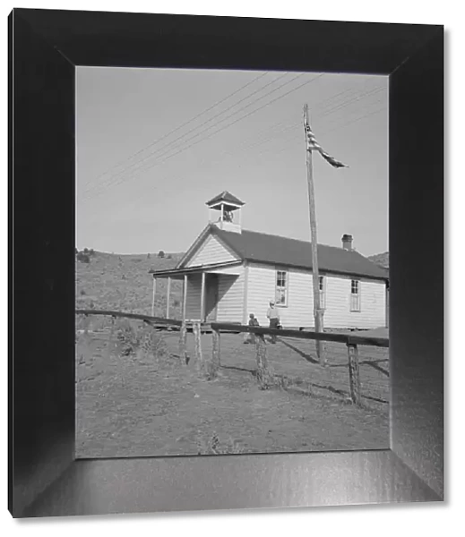 Nine a.m. four pupils attend this day, of the seven... eastern Oregon county school, 1939. Creator: Dorothea Lange